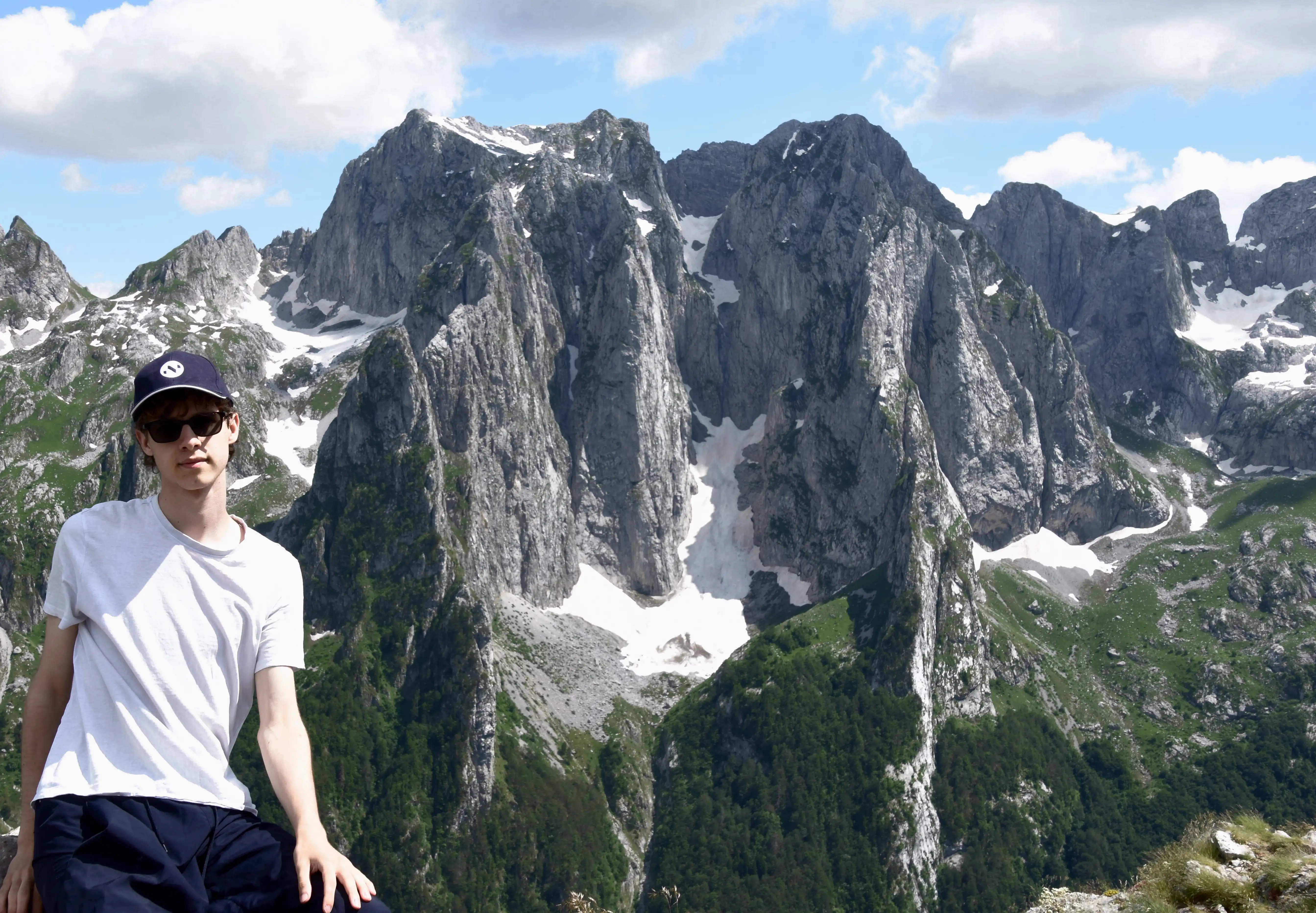 Me in front of the Volušnica Peak, Prokletije National Park
