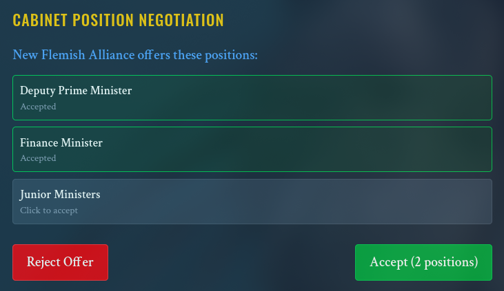 Example coalition offer