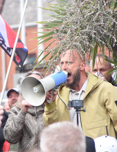 Far-right protestors in Southampton